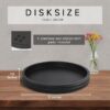 Round Decorative Tray for Coffee Table Tray Decor-Black Decorative Tray Home Decor Tray,Coffee Table Decor,Kitchen Table Tray Decorative Decor Centerpiece Tray(Black, circular-11.2inch) - Image 4