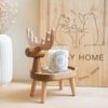 Jewelry tray, wooden key tray for entrance table, multifunctional foyer tray, hanging storage with ring holder, ring holder for mobile phones, bracelets, watches, etc - Image 3