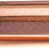 Copper Hammered Trays - Rose Gold Serving Tray and Platters - Appetizer Tray - Large Decorative Food Tray (2 Pack Rectangle Platters) - Image 4
