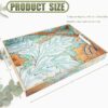 Serving Tray with Handles, Plastic Decorative Tray for Coffee Table, Living Room, Home Decor - Image 3