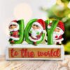Joy to The World with Holiday Gnomes Lighted Statue, Tabletop LED Christmas Décor - Image 4