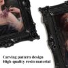 5x7 Vintage Picture Frame, Black Hand-Crafted Resin Picture Frame with Easel & Hook, Home Décor for Tabletop Wall Hanging - Image 3