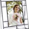 Clear Glass Picture Frame 5x7 Photo Display Desk Accessories Tabletop Home Décor Family Wedding Anniversary Engagement Graduation Gift J Devlin Pic 112 Series - Image 2