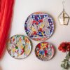 Kalamkari Wall Plates- Set of 3 |Home Decor | Painting | Divine | Intricate Designs - Image 3
