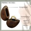 Personalized Ring Box Custom Engagement Ring Box for Proposal Engraved Wooden Heart Shaped Ring Case for Earring Brooches Jewelry Gift Boxes for Women Wedding Essentials - Image 3