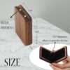 Personalized Ring Box Custom Engagement Ring Box for Proposal Engraved Wooden Rotating Ring Case for Earring Brooches Jewelry Gift Boxes for Women Wedding Essentials - Image 2