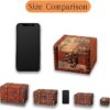 Wooden Jewelry Box, Classical Wood Jewlery Box Jewelery Storage Box Case Holder Jewellery Chest Mom Gifts Antique Trinket Organizer Treasure Box for Women Girls Ring Necklace Earring - Image 4