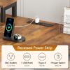 94.5 Inch 2 Person Computer Desk with Bookshelf, Double Long Home Office Desk with Power Outlet, Two Person Gaming Desk with Monitor Stand, CPU Stand, Rustic Brown - Image 4