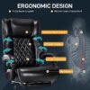 Big and Tall Office Chair for Heavy People, High Back Recline Wide Office Chair, Heavy Duty Executive Office Chair Comfortable for Home Office, Large Computer Desk Chair with Footrest Black - Image 4
