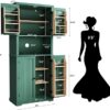 72" Kitchen Pantry Storage Cabinet, Freestanding Larder Cupboard, Kitchen Hutch Cabinet with Microwave Stand,Utility Pantry with Doors and Shelves for Dining Room, Living Room - Image 2
