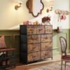 9-Drawer Dresser, Fabric Storage Tower for Bedroom, Hallway, Entryway, Closet, Tall Chest Organizer Unit with Fabric Bins - Image 2