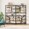 Tribesigns Bookshelf, Industrial 8-Tier Etagere Bookcases, 77-Inch Tall Book Shelf Open Display Shelves - Image 3