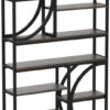 Tribesigns Bookshelf, Industrial 8-Tier Etagere Bookcases, 77-Inch Tall Book Shelf Open Display Shelves - Image 4