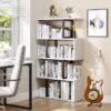 5-Tier Bookshelf, S-Shaped Z-Shelf Bookshelves and Bookcase - Image 4