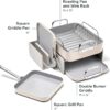 Caraway Square Cookware Set - Square Pans Set - Perfect for Griddling, Toasting, Searing, Roasting, and More - Image 3