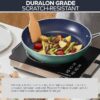 3-Piece 8”, 10”, 12” Forged Lightweight Frying Pan Set, G10 Healthy Duralon Blue Ceramic Ultra Non-Stick, Ergonomic Stay-Cool Handles, Induction-Ready & Works on All Cooktops - Image 4