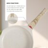 Nonstick Granite Frying Pan Skillet, Non Stick Omelette Fry Pans, Omelet Egg Pan, Stone Cookware Chef's Pan, Induction Compatible, PFOA Free (Beige, 3 Pcs) - Image 3