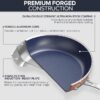 3-Piece 8”, 10”, 12” Forged Lightweight Frying Pan Set, G10 Healthy Duralon Blue Ceramic Ultra Non-Stick, Ergonomic Stay-Cool Handles, Induction-Ready & Works on All Cooktops - Image 3