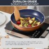 3-Piece 8”, 10”, 12” Forged Lightweight Frying Pan Set, G10 Healthy Duralon Blue Ceramic Ultra Non-Stick, Ergonomic Stay-Cool Handles, Induction-Ready & Works on All Cooktops - Image 4