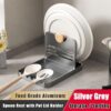 Pot Lid Holder and Spoon Rest for Cooking,Pot Cover Rack,Multifunction Kitchen Spatula Rack Stand for Countertop - Image 2