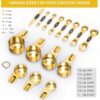 Gold Measuring Cups and Spoons Set of 15, 18/8 Stainless Steel - Image 3
