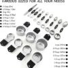 Magnetic Measuring Cups and Spoons Set Stainless Steel Stackable 7 Magnetic Metal Measuring Cup 8 Magnetic Measuring Spoon - Image 4