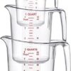 Unbreakable Plastic Measuring Cups (4-Piece Set), Food-Grade Measuring Jugs, 1/2/4/8-Cup Capacity, Stackable and Dishwasher-Safe - Image 3