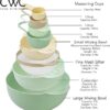 Nesting Bowls with Measuring Cups Colander and Sifter Set - Includes Mixing Bowls - Image 2
