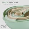 Nesting Bowls with Measuring Cups Colander and Sifter Set - Includes Mixing Bowls - Image 3