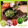 5-Blade Herb Scissors with Kitchen Shears & Peeler Combo - Durable Stainless Steel for Cutting Meat, Vegetables, Cilantro, Dishwasher Safe - Image 3