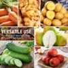 2PCS Peeling Knife with Container,Double-Sided Stainless Steel Multifunctional Kitchenware Set - Image 4
