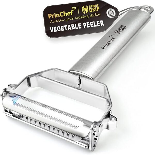 Vegetable Peeler, 3 in 1 Versatile Y Potato Peeler for Kitchen| Ultra Sharp Julienne Peeler with Anti-Slip Handle | Stainless Steel No-Rust Veggie Peeler, Heavy Duty