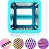 Professional Rainbow Color Box Grater,Stainless Steel Grater with 4 Sides,Slicer 5 Piece Set Turquoise - Image 3
