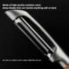 Stainless Steel Multifunctional Kitchen Fruit and Vegetable Peeler with Real Wood Handle，Ultra Sharp Strong Blade - Image 2