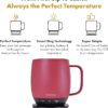 Nextmug - Temperature-Controlled, Self-Heating Coffee Mug (Dusty Rose - 14 oz.) - Image 2