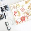 Decorative Serving Tray with Handles, White Lacquered Coffee Table Tray for Ottoman, Rectangle Waterproof Platters for Centerpieces - Image 3