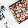 Decorative Serving Tray with Handles, Black Lacquered Coffee Table Tray for Ottoman, Rectangle Waterproof Platters for Centerpieces - Image 3