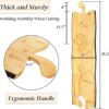 3 Pack Charcuterie Boards, Large Bamboo Cheese Board with Handle for Kitchen, Apple Shaped Wooden Cutting Board Party Serving Platters for Snacks, Fruits, Wine Appetizers - Image 2