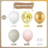 60Pcs Neutral Cream Ivory Double Stuffed Nude Gold Balloons for Women Birthday Boho Wedding Party Decorations - Image 2