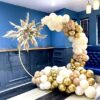 60Pcs Neutral Cream Ivory Double Stuffed Nude Gold Balloons for Women Birthday Boho Wedding Party Decorations - Image 4