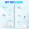 Telescoping Balloon Stand Set of 4, 1.5ft to 7ft Free Adjustable Metal Balloon Column Stand for Party Decorations - Image 2