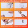 2 Sets of Balloon Stand Kit - 62in Balloon Stands with Base, Balloon Sticks, Decorations for Party Birthday Wedding Baby Shower Gender Reveal Graduation - Image 3