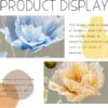 Artificial Silk Flower Decoration, Large Fake Flower with Standing Stems and Base,Giant Flowers 5.5Ft for Wedding Background Decor, Shop Window Display,Photography Props, Banquet (Green) - Image 4