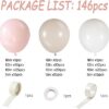 145Pcs Boho Dusty Pink Balloon Garland Kit – Neutral Pink, White Sand, Ivory Balloons for Girls, Baby Showers, Birthdays, Weddings and Gender Reveal Party Decorations - Image 2