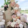 145Pcs Boho Dusty Pink Balloon Garland Kit – Neutral Pink, White Sand, Ivory Balloons for Girls, Baby Showers, Birthdays, Weddings and Gender Reveal Party Decorations - Image 3