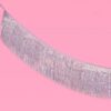 Fetti Silver Iridescent Fringe Banner - 5 Ft. | Bachelorette Party Decorations, Birthday Party Decor, 21st Bday Decor, HBD - Image 4