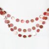 Decor365 Glitter Rose Gold Circle Dots Garland Party Decorations Paper Polka Dots Hanging Streamer String Bunting Banner Backdrop Background Decor Wedding Birthday Anniversary - Image 2