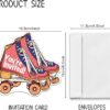 Roller Skate Shape Filler Invitations, 15 Roller Skate Invitations with Envelopes, Vintage Party Invitations, Roller Club Party, Roller Girl Birthday Invitations - Image 3