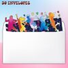 Bounce House or Jumping Party Invitations, 30 Set Jump Party Invitations with Envelopes - Image 4