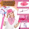 36 Pcs Cowboy Party Costume Set, Farm Cowboy Party Hats Paisley Bandanas Inflatable Stick Horses Kids Party Supplies - Image 3